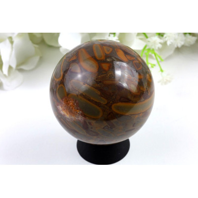 Bambus jaspis koule 61 mm - přírodní kámen z Číny