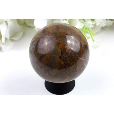 Bambus jaspis koule 61 mm - přírodní kámen z Číny