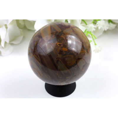 Bambus jaspis koule 63 mm - leštěný přírodní kámen
