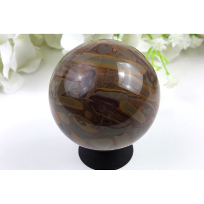 Bambus jaspis koule 63 mm - leštěný přírodní kámen