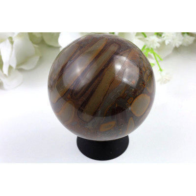 Bambus jaspis koule 63 mm - leštěný přírodní kámen