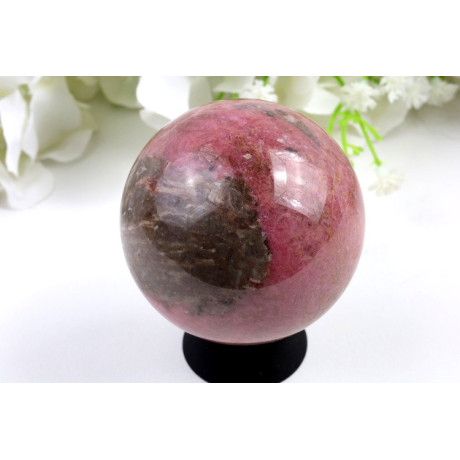 Koule Rodonit č. 485 | 60 mm | Růžový kámen z Číny