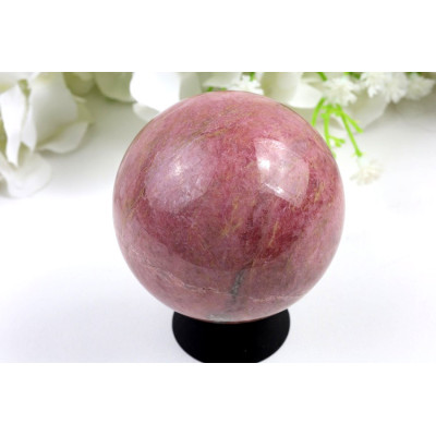 Koule Rodonit č. 485 | 60 mm | Růžový kámen z Číny