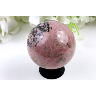 Koule Rodonit č. 486 | 59 mm | Růžový kámen z Číny