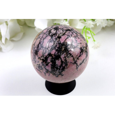 Koule Rodonit č. 486 | 59 mm | Růžový kámen z Číny