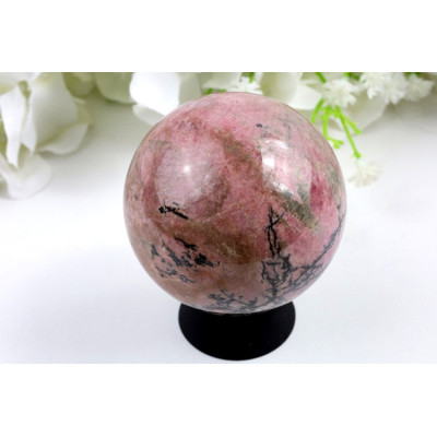 Koule Rodonit č. 486 | 59 mm | Růžový kámen z Číny