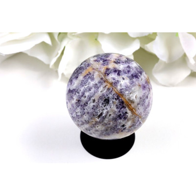 Koule Zebra fluorit č. 41 (49 mm) - Leštěný přírodní kámen