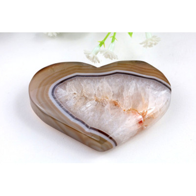 Srdce z hnědého achátu 96g - Brazilský achát | Minerály