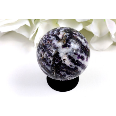 Koule Zebra fluorit 51 mm, 187 g | Levné minerály