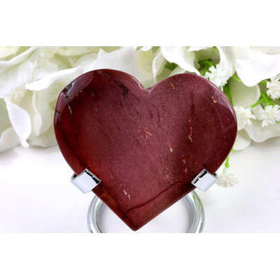 Mokaitové srdce 108 g - Leštěný minerál z Číny