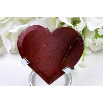 Mokaitové srdce 108 g - Leštěný minerál z Číny