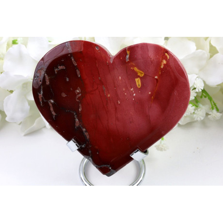 Srdce Mokait č. 538 - Leštěný kámen | 111x98x17 mm