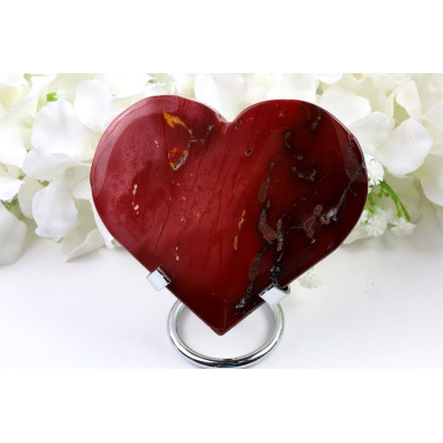 Srdce Mokait č. 538 - Leštěný kámen | 111x98x17 mm