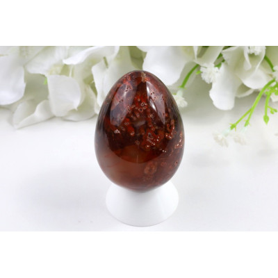 Karneolové vejce 5,5 cm | Brazílie | Mahagonový lesk