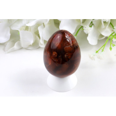 Karneolové vejce 5,5 cm | Brazílie | Mahagonový lesk