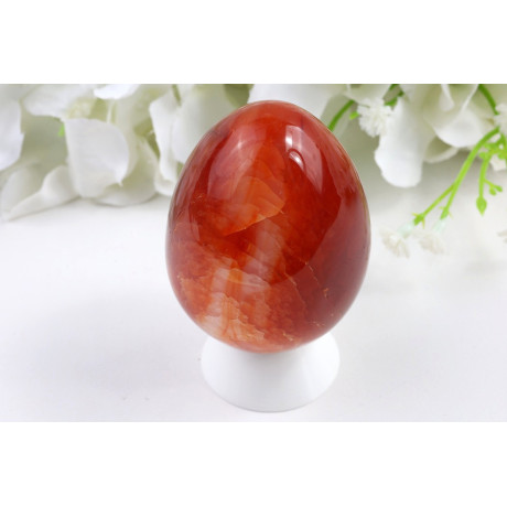 Karneolové vejce 6,3 cm | Brazílie | Červený energický kámen