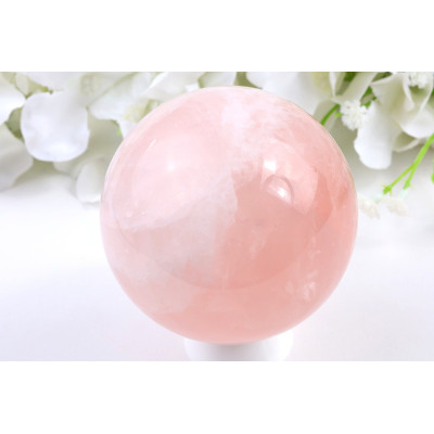 Růženínová koule 73 mm - kámen lásky a harmonie