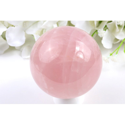Koule růženín 72 mm - krásný kámen z Brazílie