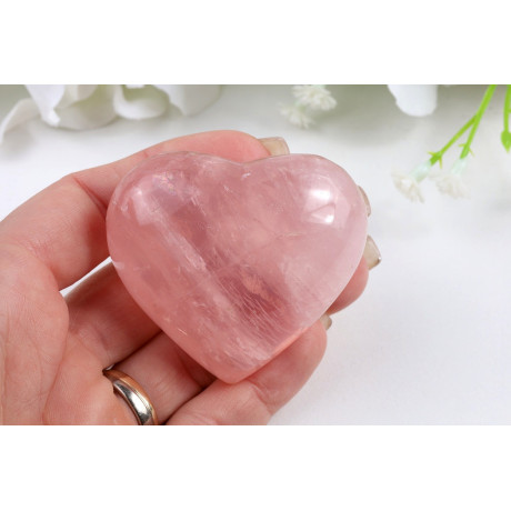 Růženínové srdce 5,1 cm | Kámen lásky | 85 g
