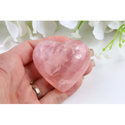 Růženínové srdce 5,1 cm | Kámen lásky | 85 g