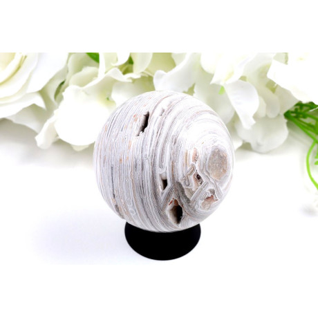 Koule Mexický achát 57 mm - unikátní dekorace | 245g