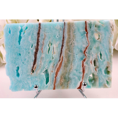 Hemimorfit plátek 131x85x9 mm - tyrkysová krása
