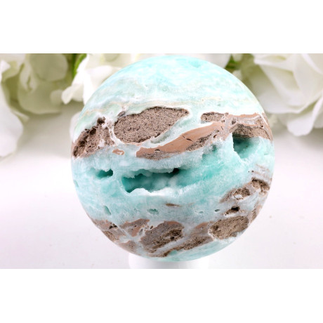 Koule Hemimorfit 79 mm | Tyrkysová koule z Číny 636 g