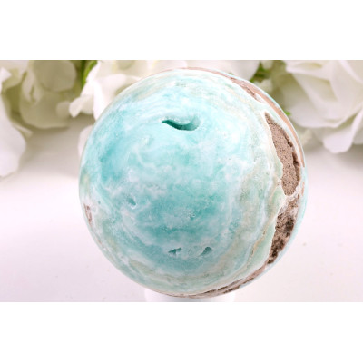 Koule Hemimorfit 79 mm | Tyrkysová koule z Číny 636 g