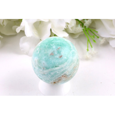 Koule Hemimorfit 48 mm - Tyrkysově modrá leštěná koule
