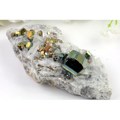 Duhový Pyrit 189g | Indonésie | Levné minerály