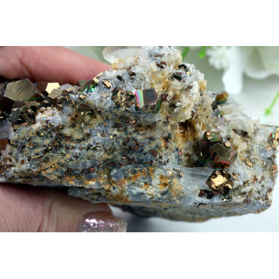 Duhový Pyrit 480g | Indonésie | Levné minerály