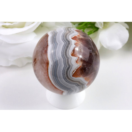 Koule Ametyst achát 53 mm | Brazilský minerál 211 g