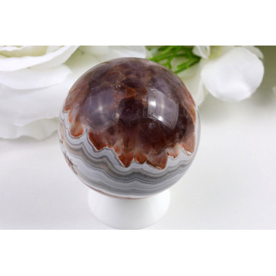 Koule Ametyst achát 53 mm | Brazilský minerál 211 g