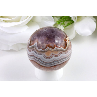 Koule Ametyst achát 50 mm | Brazilský minerál 169 g