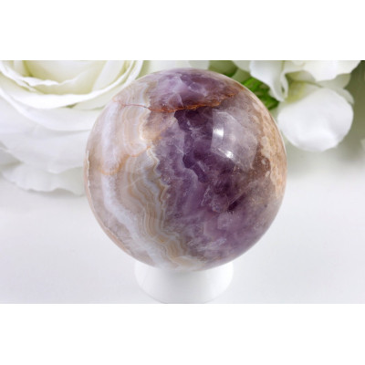 Koule Ametyst achát 64 mm | Brazilský minerál 365 g