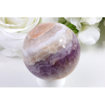Koule Ametyst achát 64 mm | Brazilský minerál 365 g