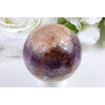 Koule Ametyst achát 64 mm | Brazilský minerál 365 g