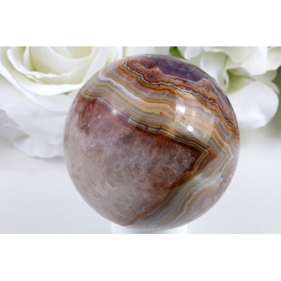 Koule Ametyst achát 72 mm | Brazilský minerál 513 g