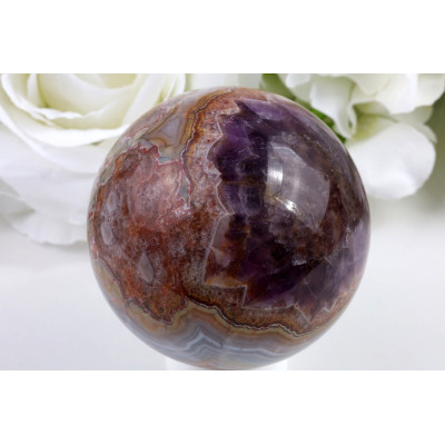 Koule Ametyst achát 72 mm | Brazilský minerál 513 g