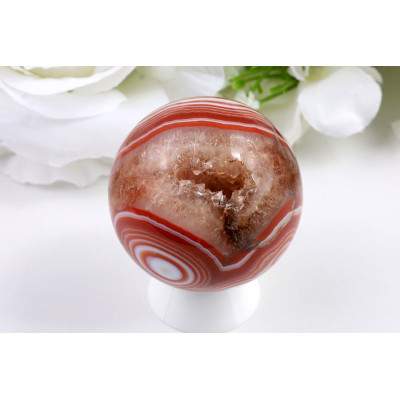 Sardonyx koule 55 mm | Brazilský minerál | 219 g