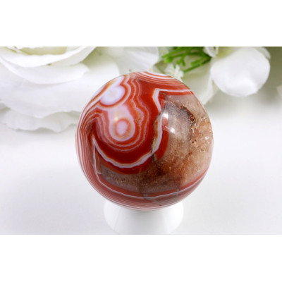 Sardonyx koule 55 mm | Brazilský minerál | 219 g