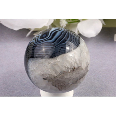 Černý sardonyx koule 61 mm | Brazílie | 314 g