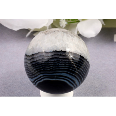 Černý sardonyx koule 61 mm | Brazílie | 314 g