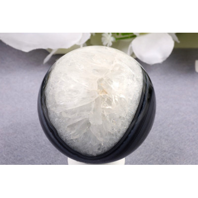 Černý sardonyx koule 63 mm | Brazílie | 352 g