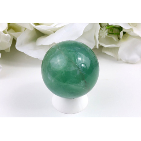 Koule Zelený fluorit 51 mm • Leštěný kámen z Číny