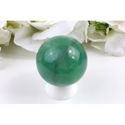 Koule Zelený fluorit 51 mm • Leštěný kámen z Číny