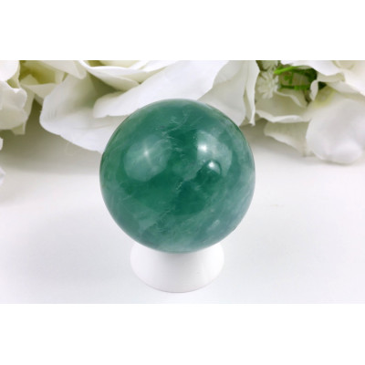 Koule Zelený fluorit 52 mm • Přírodní kámen z Číny