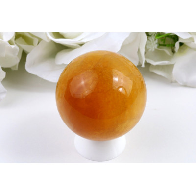 Koule Žlutý fluorit č. 639 (55 mm) | Levné Minerály