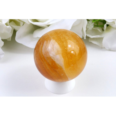 Koule Žlutý fluorit č. 639 (55 mm) | Levné Minerály