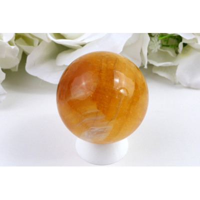 Koule Žlutý fluorit č. 639 (55 mm) | Levné Minerály